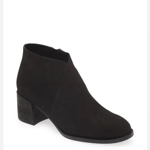 Eileen Fisher Rhlan Classic Low Heel Black Tumbled Nubuck Leather - Size 8.5 - Picture 1 of 15
